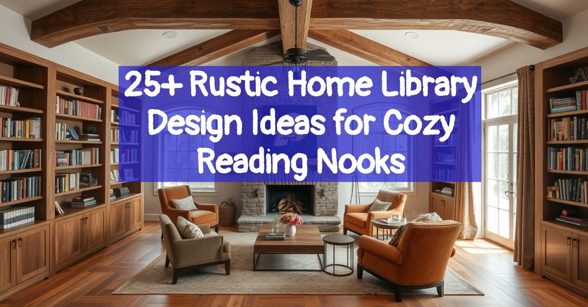 25+ Rustic Home Library Design Ideas for Cozy Reading Nooks