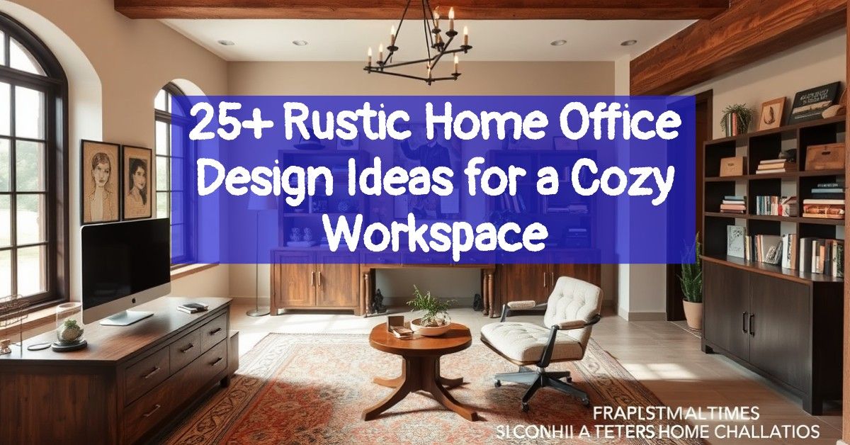 25+ Rustic Home Office Design Ideas for a Cozy Workspace