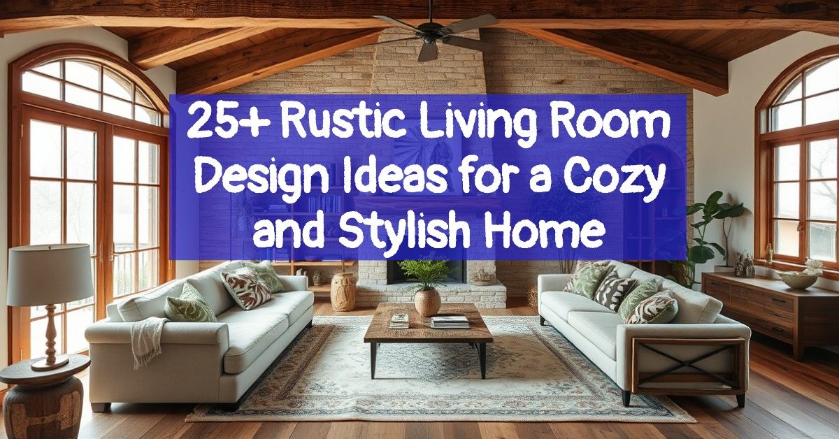 25+ Rustic Living Room Design Ideas for a Cozy and Stylish Home