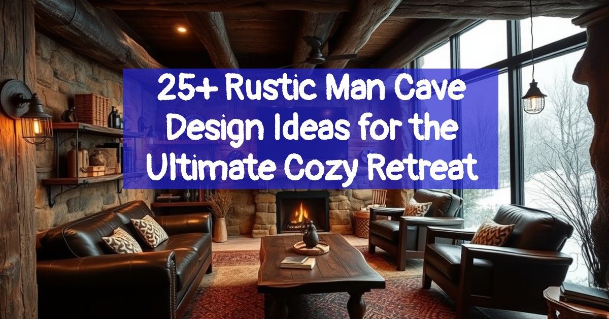 25+ Rustic Man Cave Design Ideas for the Ultimate Cozy Retreat