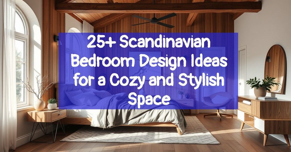 25+ Scandinavian Bedroom Design Ideas for a Cozy and Stylish Space