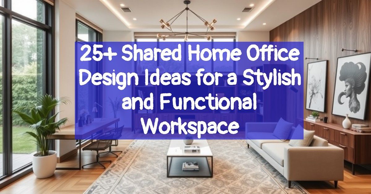 25+ Shared Home Office Design Ideas for a Stylish and Functional Workspace