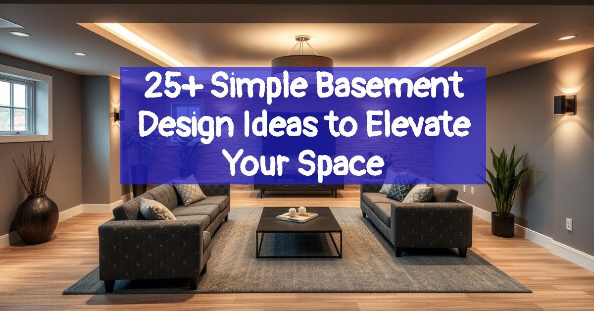 25+ Simple Basement Design Ideas to Elevate Your Space