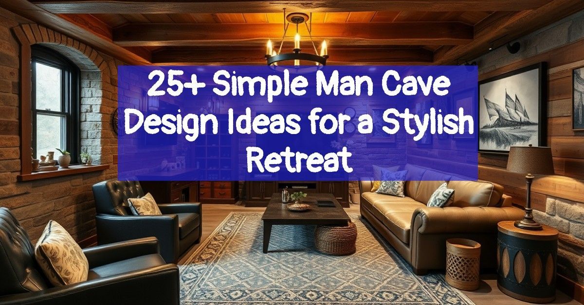 25+ Simple Man Cave Design Ideas for a Stylish Retreat