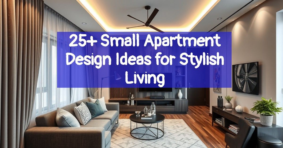 25+ Small Apartment Design Ideas for Stylish Living