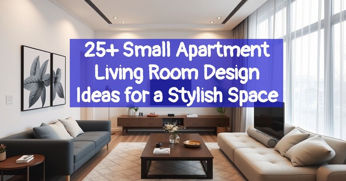 25+ Small Apartment Living Room Design Ideas for a Stylish Space