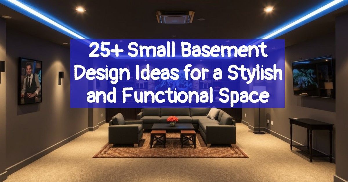 25+ Small Basement Design Ideas for a Stylish and Functional Space