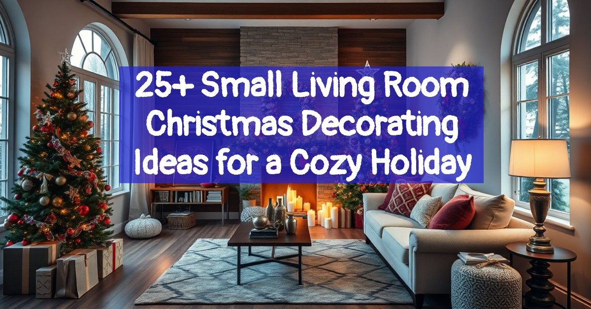 25+ Small Living Room Christmas Decorating Ideas for a Cozy Holiday