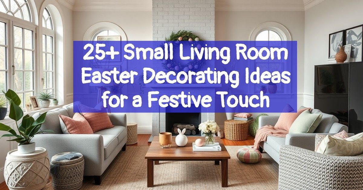 25+ Small Living Room Easter Decorating Ideas for a Festive Touch