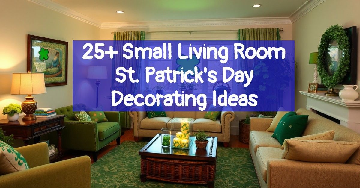 25+ Small Living Room St. Patrick's Day Decorating Ideas