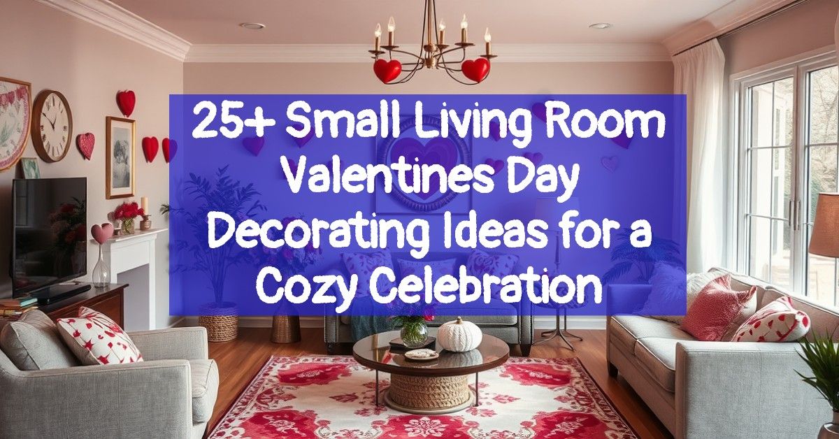 25+ Small Living Room Valentines Day Decorating Ideas for a Cozy Celebration