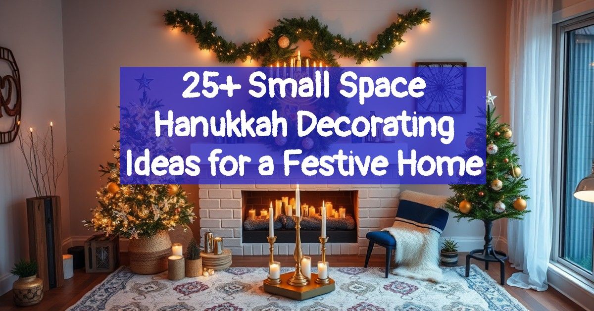 25+ Small Space Hanukkah Decorating Ideas for a Festive Home