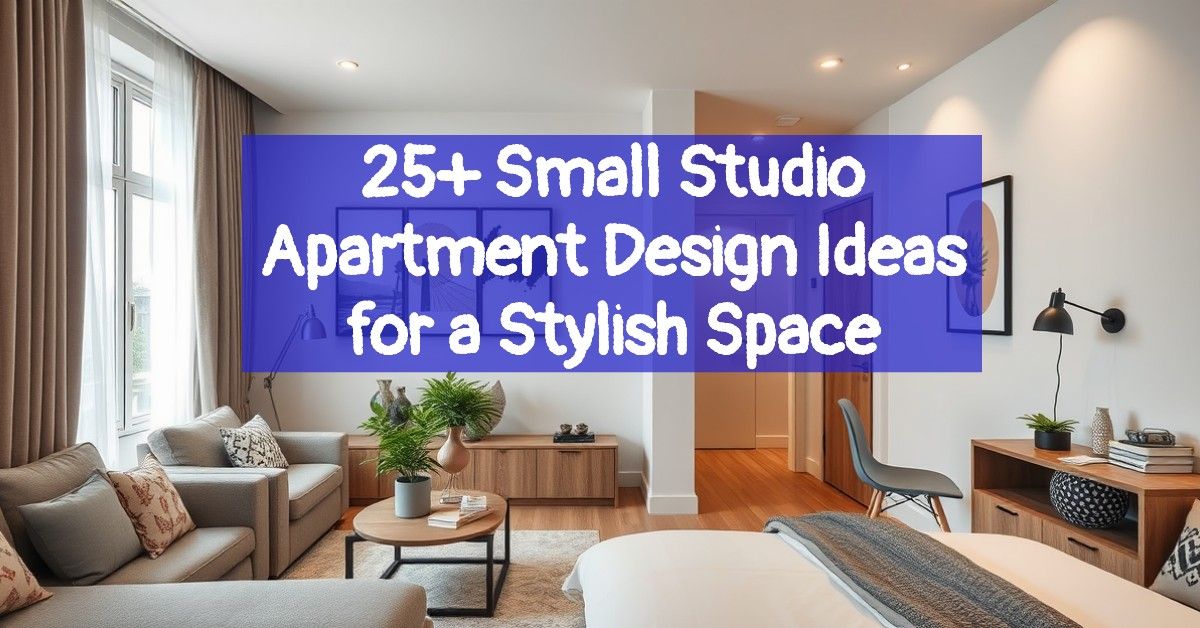 25+ Small Studio Apartment Design Ideas for a Stylish Space