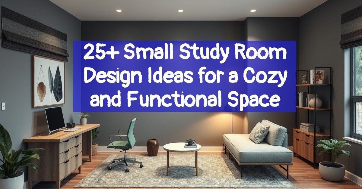 25+ Small Study Room Design Ideas for a Cozy and Functional Space