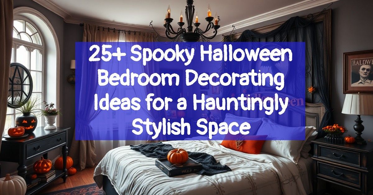 25+ Spooky Halloween Bedroom Decorating Ideas for a Hauntingly Stylish Space