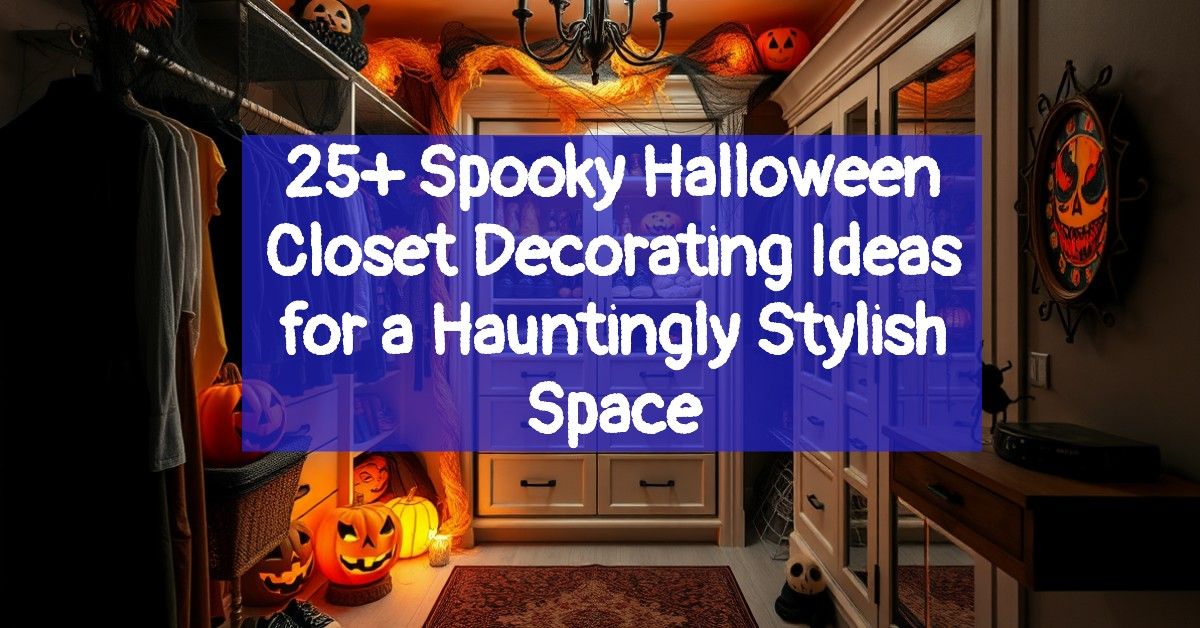 25+ Spooky Halloween Closet Decorating Ideas for a Hauntingly Stylish Space