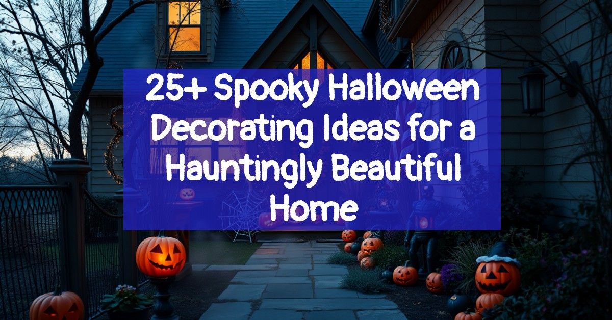 25+ Spooky Halloween Decorating Ideas for a Hauntingly Beautiful Home