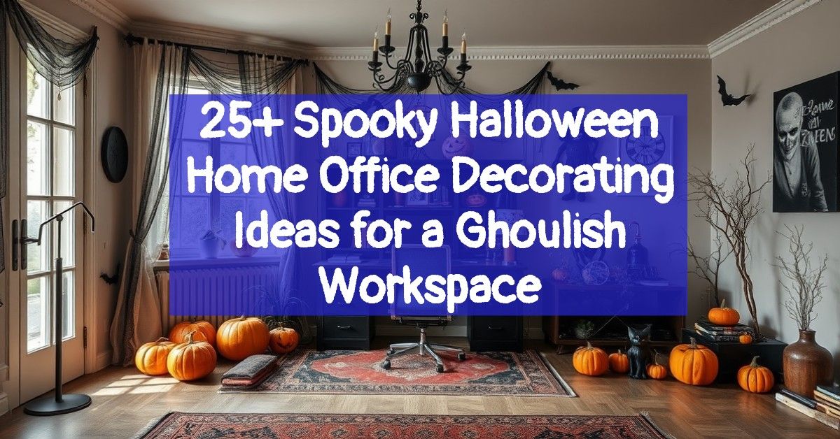 25+ Spooky Halloween Home Office Decorating Ideas for a Ghoulish Workspace