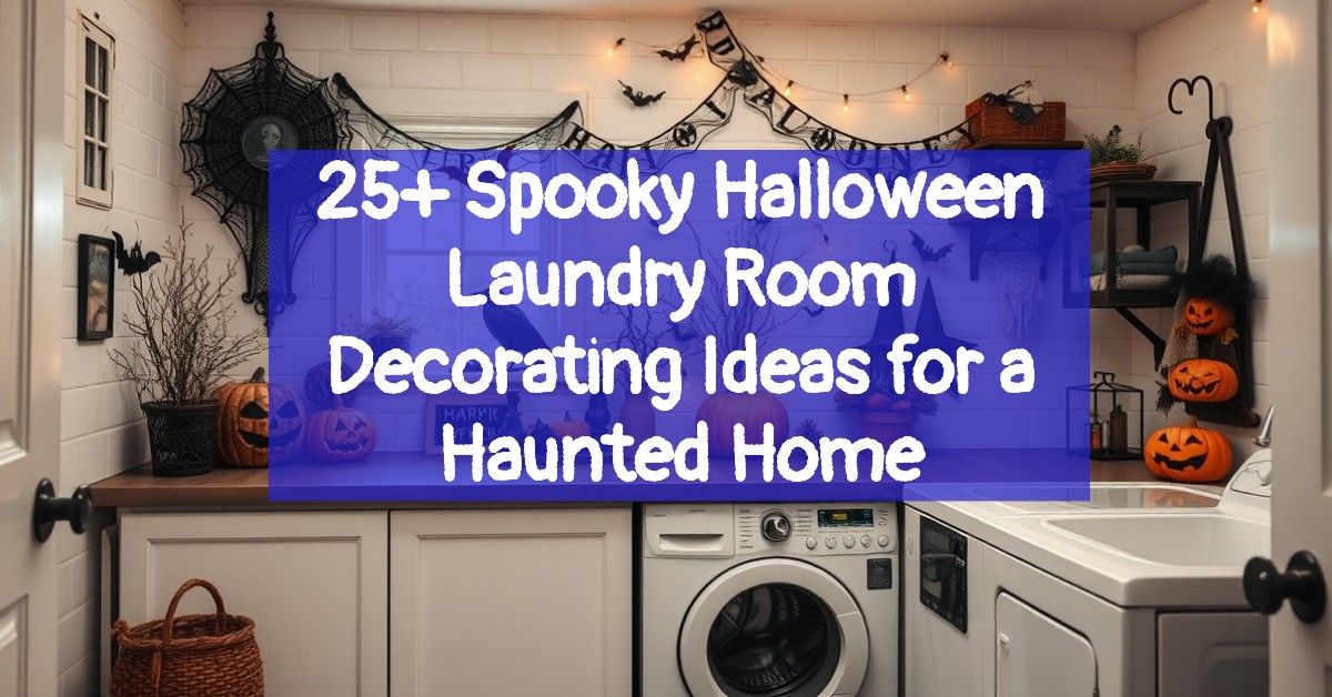 25+ Spooky Halloween Laundry Room Decorating Ideas for a Haunted Home