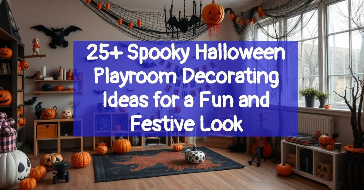 25+ Spooky Halloween Playroom Decorating Ideas for a Fun and Festive Look