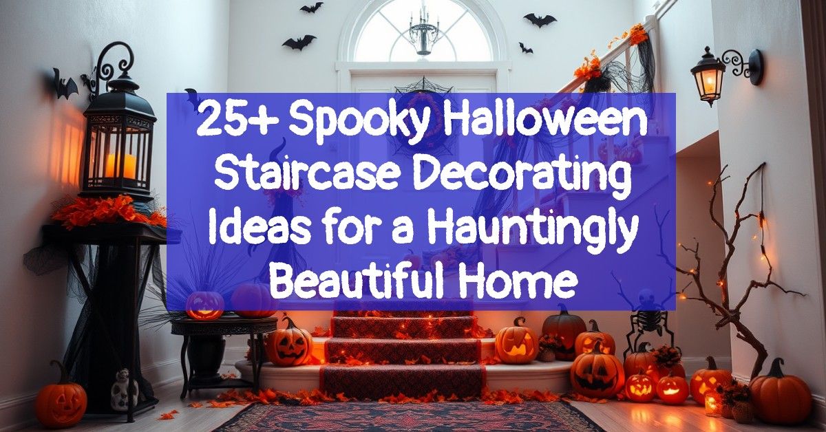 25+ Spooky Halloween Staircase Decorating Ideas for a Hauntingly Beautiful Home