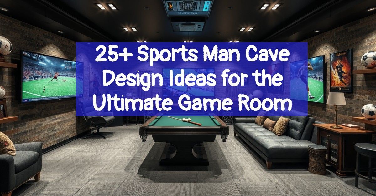 25+ Sports Man Cave Design Ideas for the Ultimate Game Room