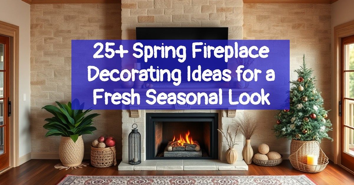 25+ Spring Fireplace Decorating Ideas for a Fresh Seasonal Look