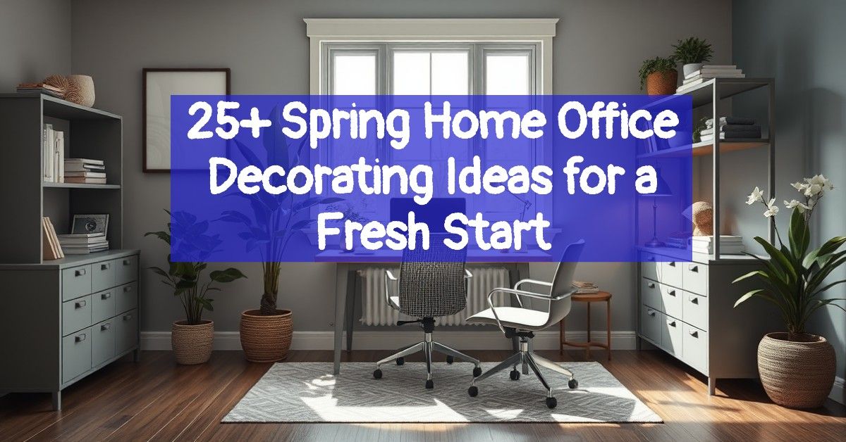 25+ Spring Home Office Decorating Ideas for a Fresh Start