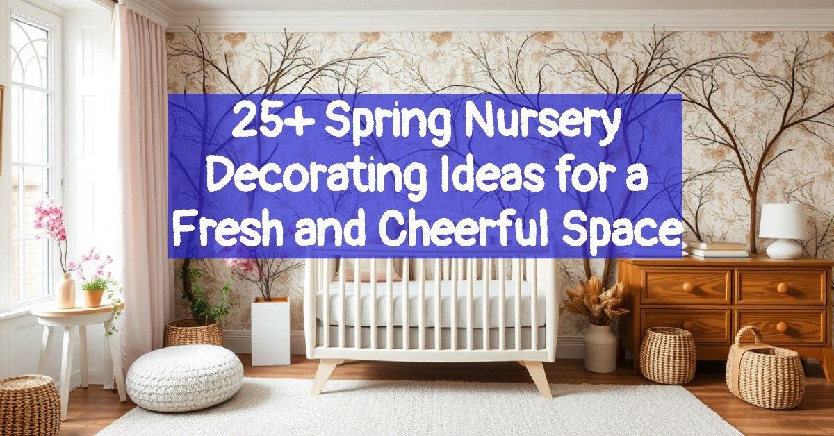 25+ Spring Nursery Decorating Ideas for a Fresh and Cheerful Space