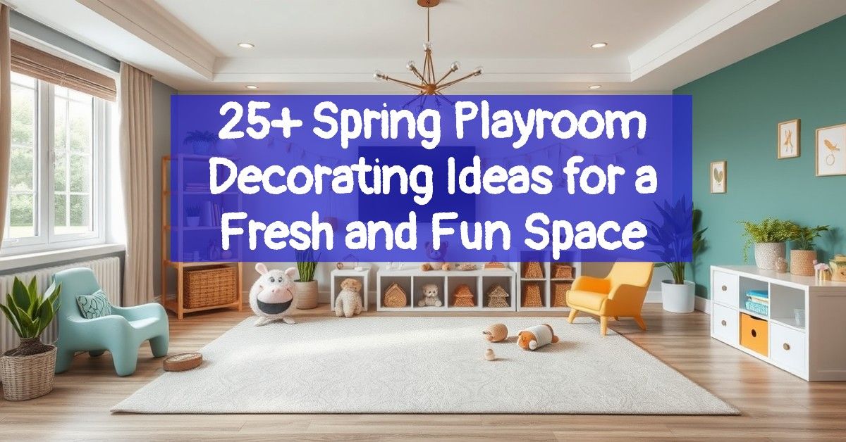 25+ Spring Playroom Decorating Ideas for a Fresh and Fun Space