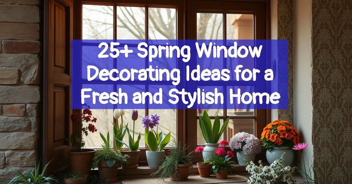 25+ Spring Window Decorating Ideas for a Fresh and Stylish Home