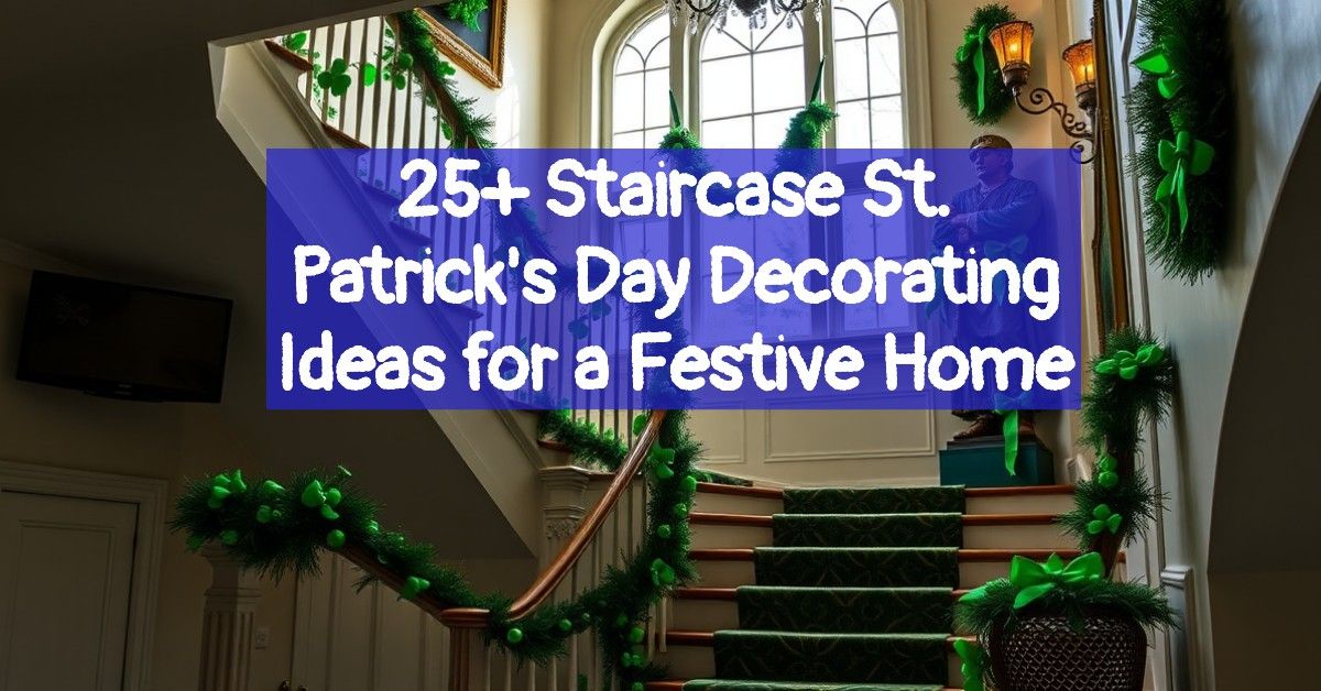 25+ Staircase St. Patrick's Day Decorating Ideas for a Festive Home