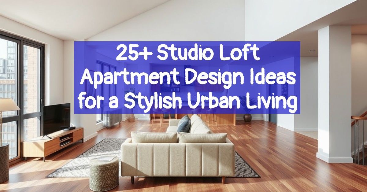 25+ Studio Loft Apartment Design Ideas for a Stylish Urban Living