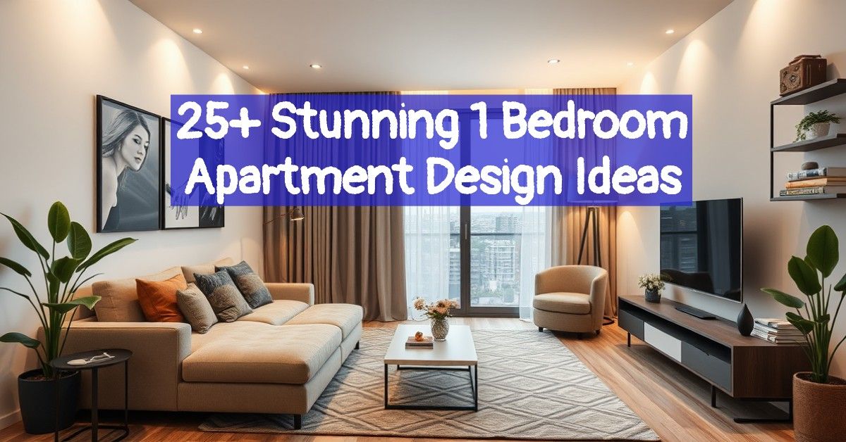 25+ Stunning 1 Bedroom Apartment Design Ideas