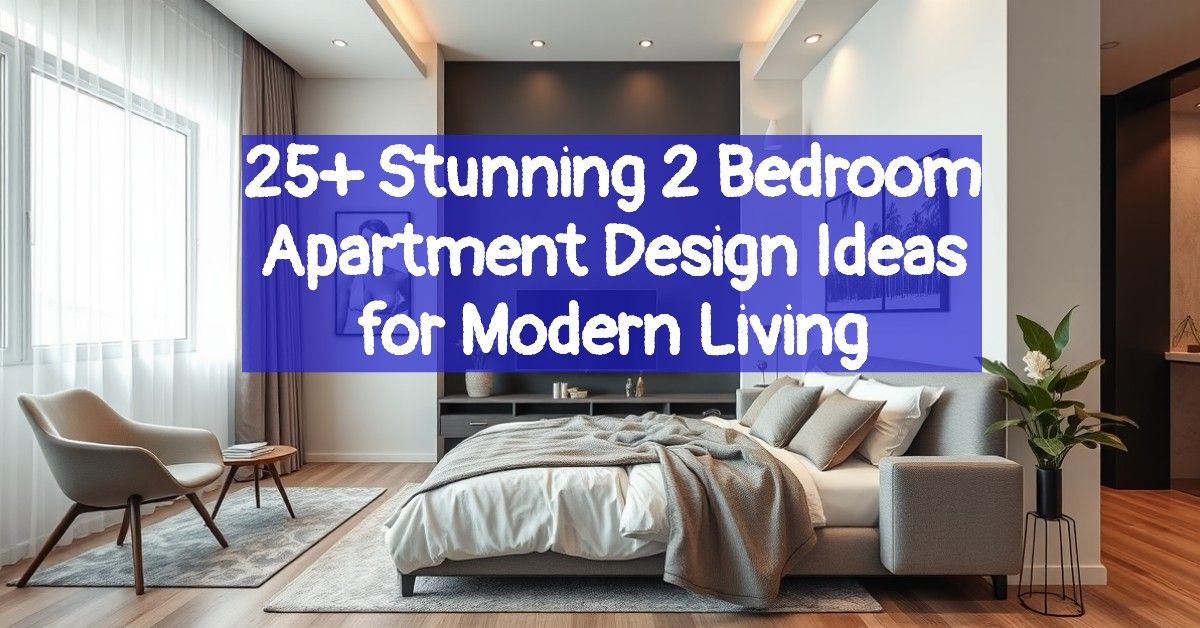 25+ Stunning 2 Bedroom Apartment Design Ideas for Modern Living