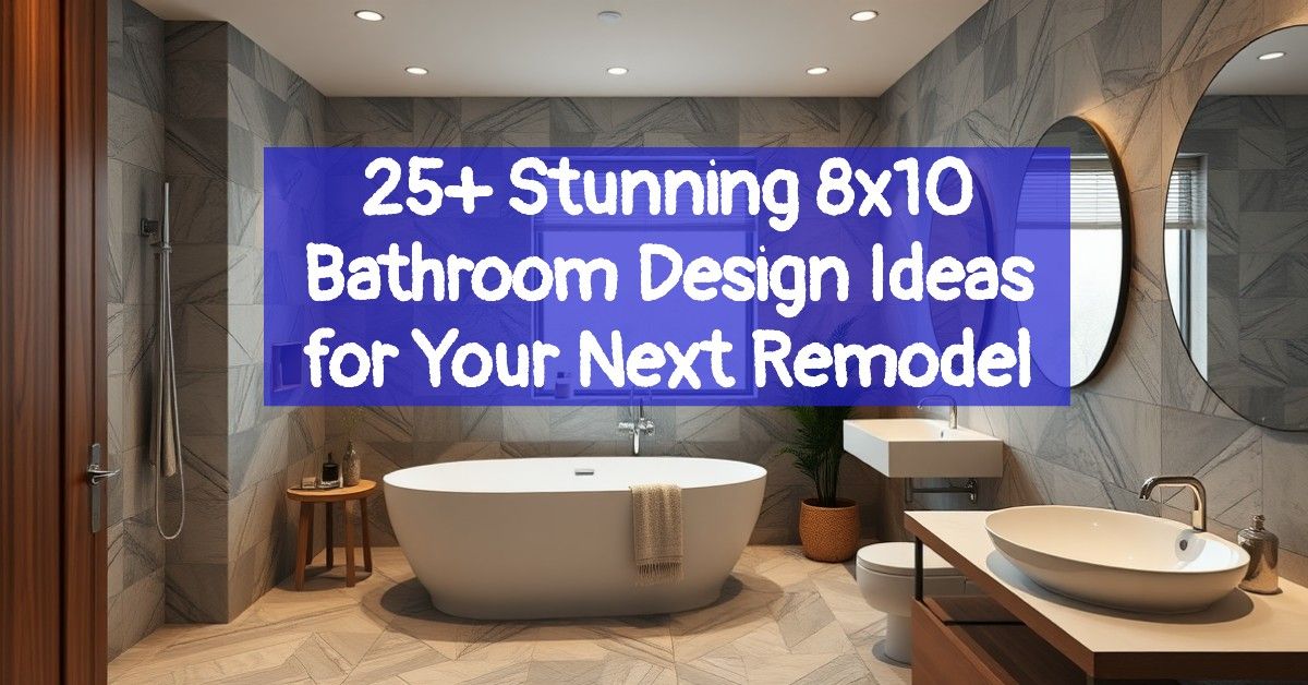 25+ Stunning 8x10 Bathroom Design Ideas for Your Next Remodel