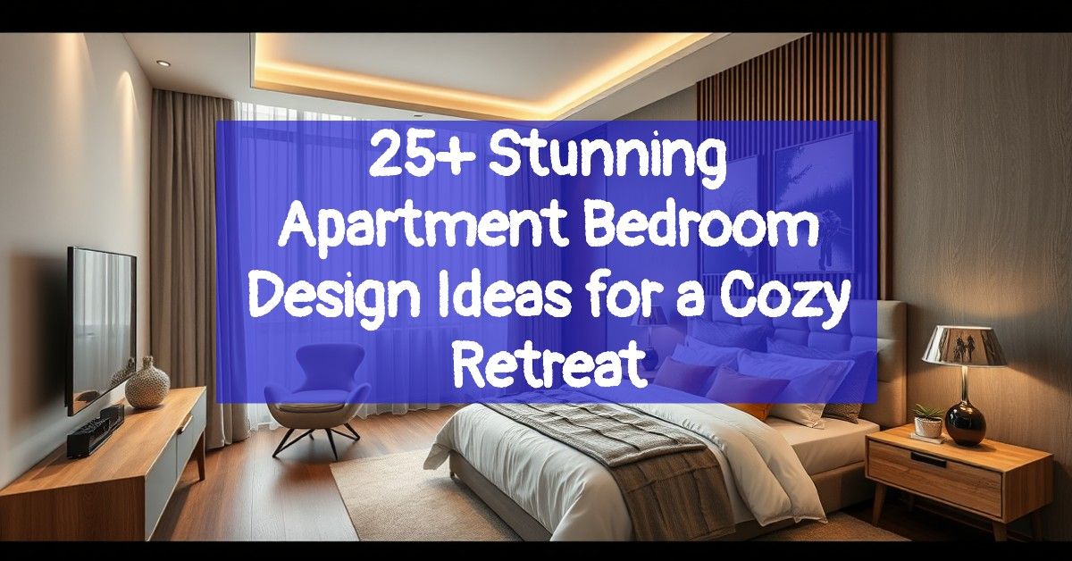 25+ Stunning Apartment Bedroom Design Ideas for a Cozy Retreat