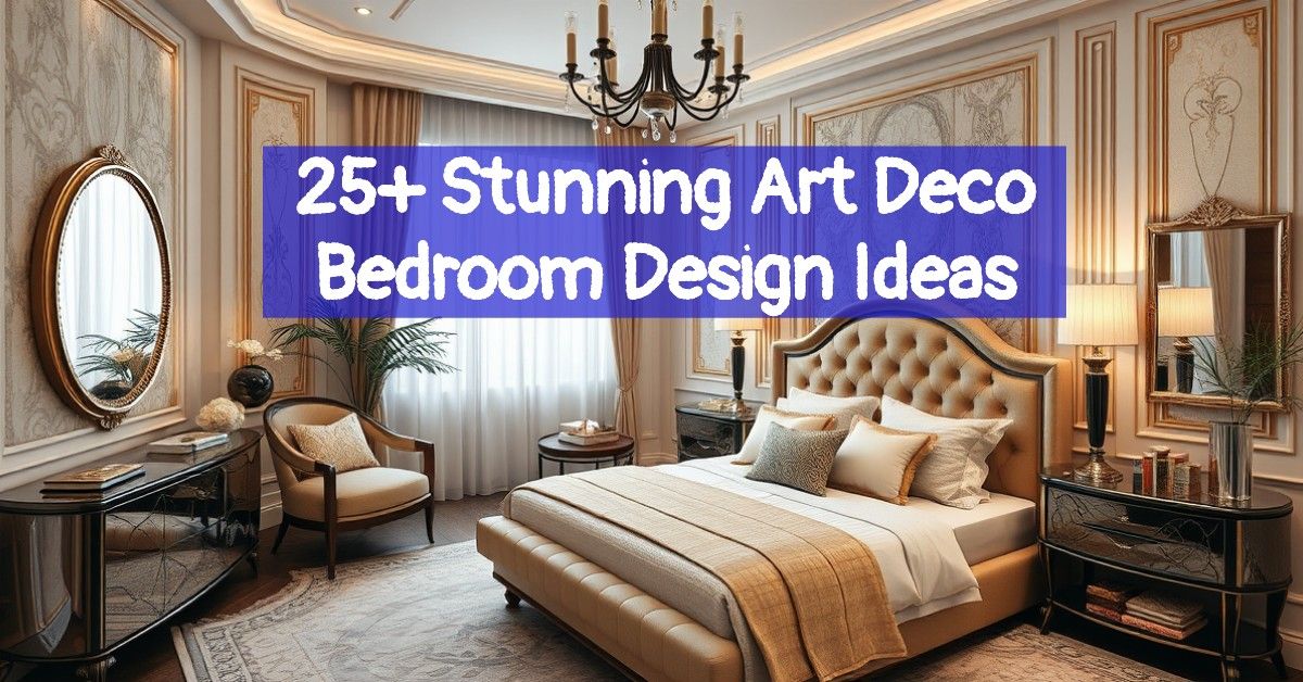 25+ Stunning Art Deco Bedroom Design Ideas