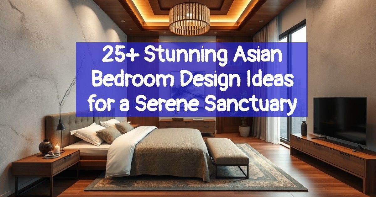 25+ Stunning Asian Bedroom Design Ideas for a Serene Sanctuary