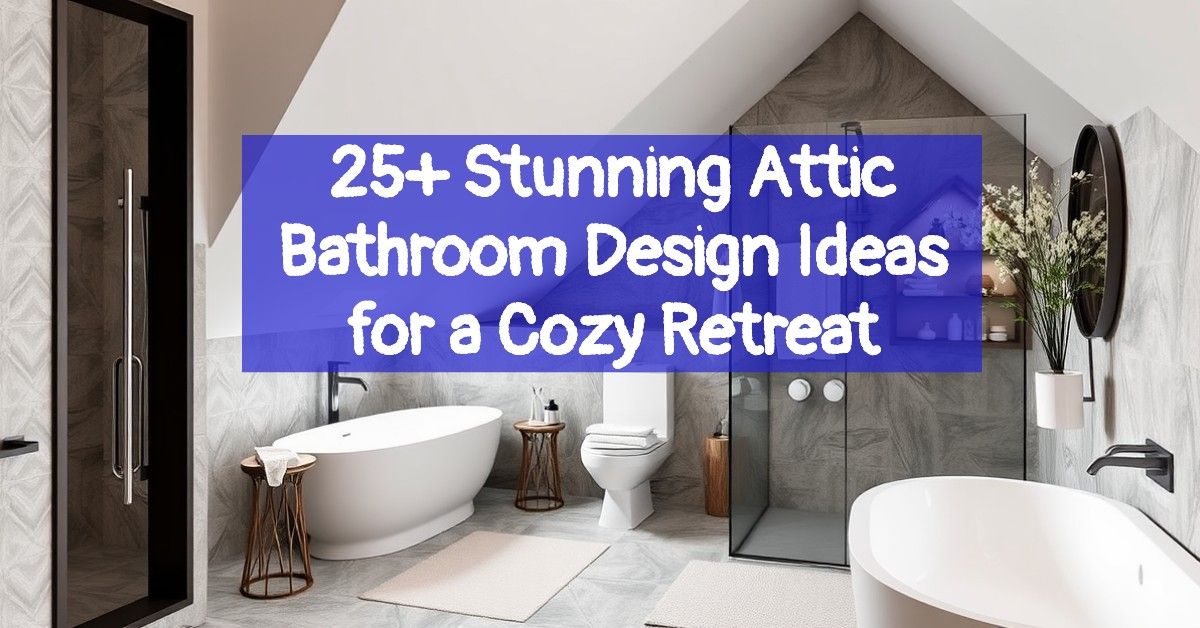 25+ Stunning Attic Bathroom Design Ideas for a Cozy Retreat