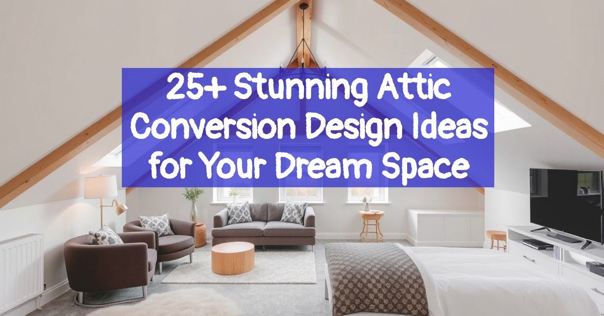 25+ Stunning Attic Conversion Design Ideas for Your Dream Space