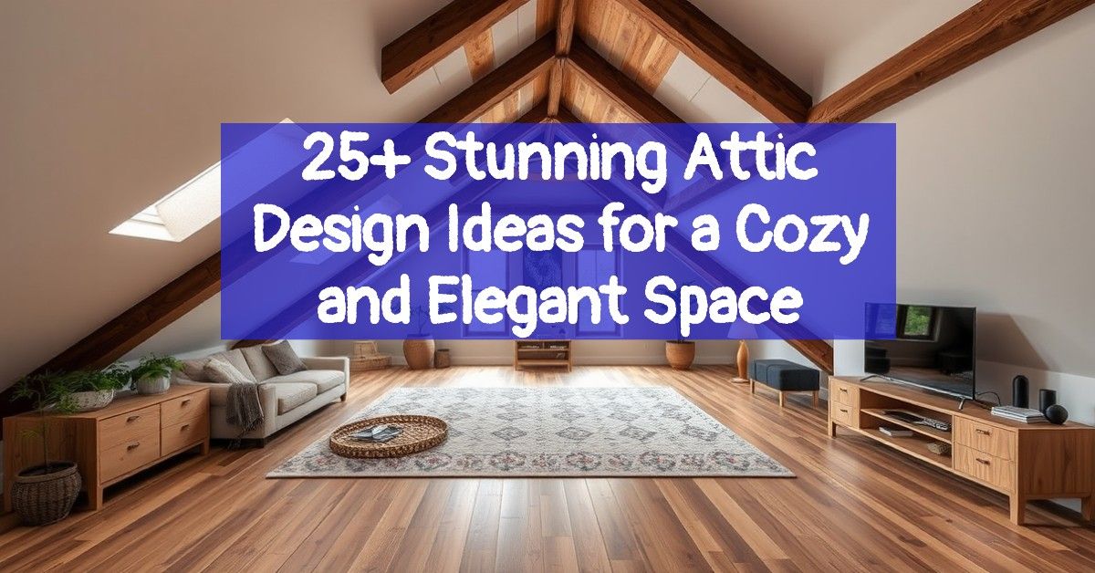 25+ Stunning Attic Design Ideas for a Cozy and Elegant Space