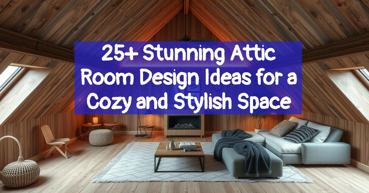 25+ Stunning Attic Room Design Ideas for a Cozy and Stylish Space