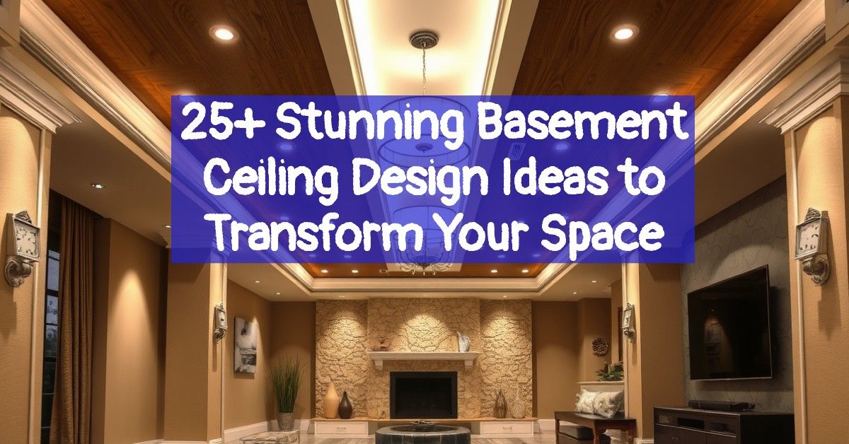 25+ Stunning Basement Ceiling Design Ideas to Transform Your Space