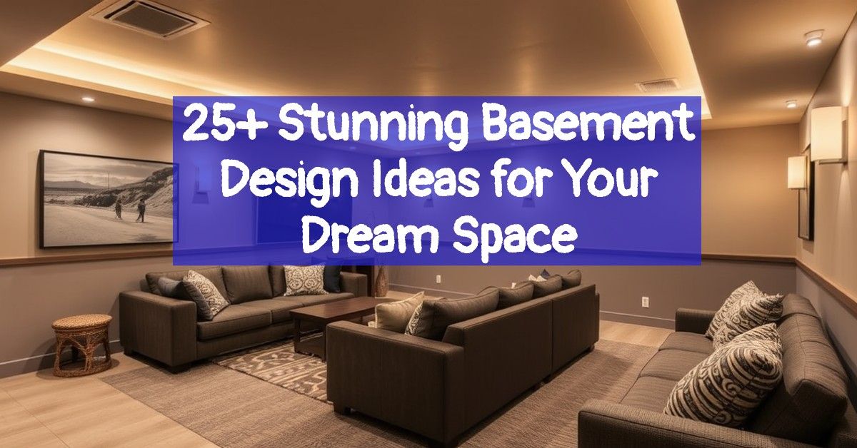 25+ Stunning Basement Design Ideas for Your Dream Space