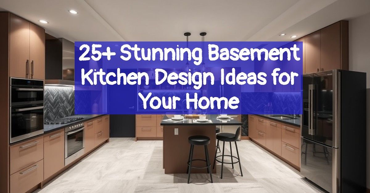 25+ Stunning Basement Kitchen Design Ideas for Your Home