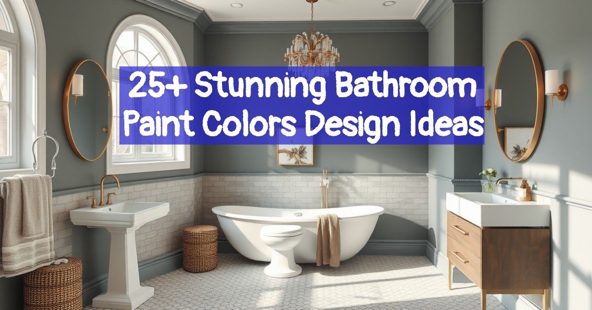 25+ Stunning Bathroom Paint Colors Design Ideas