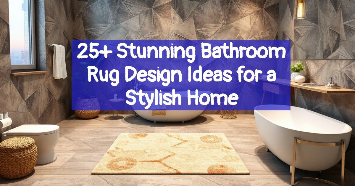 25+ Stunning Bathroom Rug Design Ideas for a Stylish Home