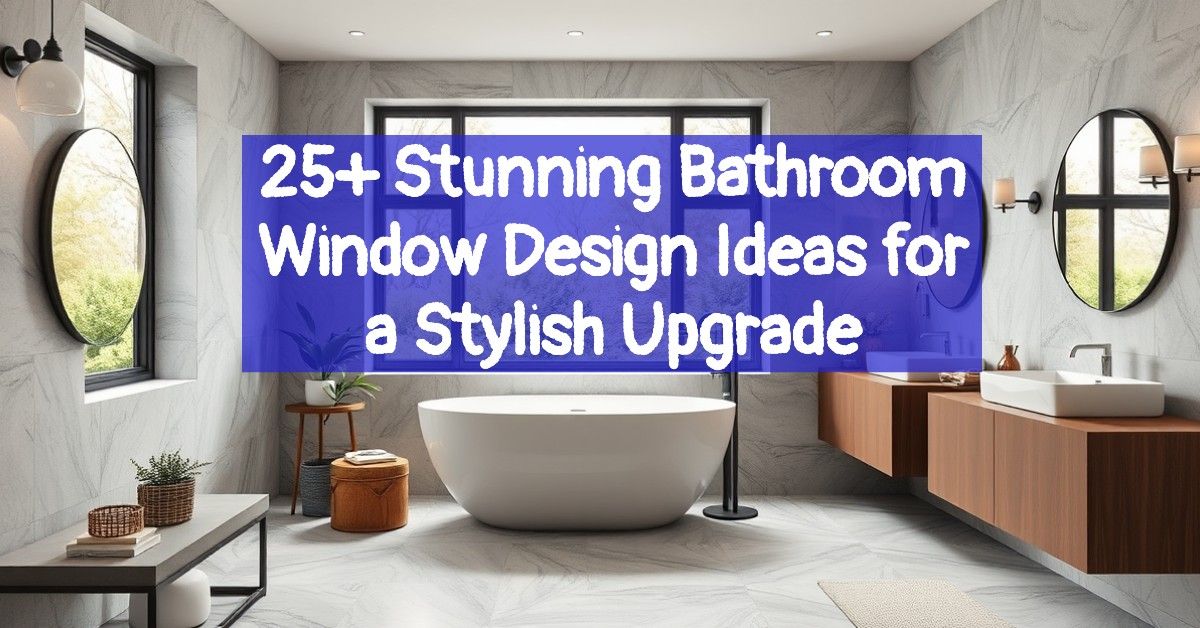 25+ Stunning Bathroom Window Design Ideas for a Stylish Upgrade