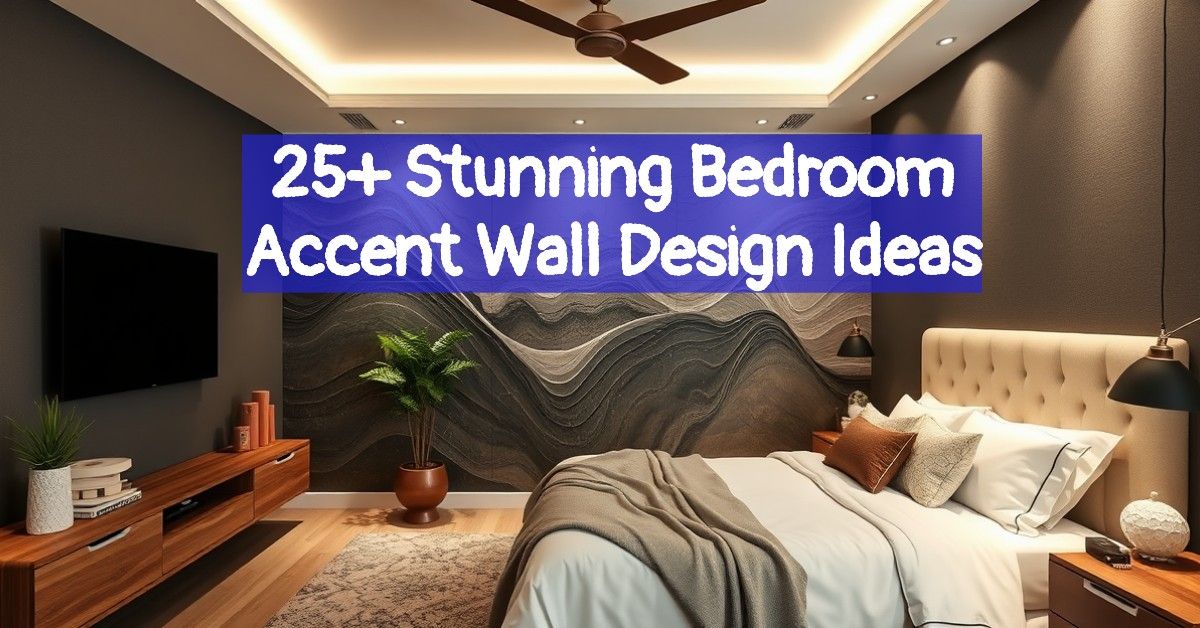 25+ Stunning Bedroom Accent Wall Design Ideas